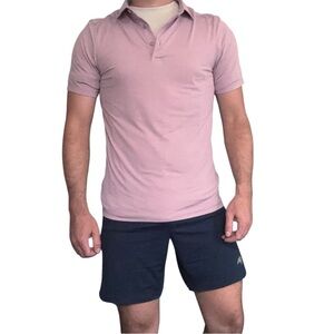 Lululemon Evolution Short-Sleeve Polo Shirt Slim Fit Purple Men’s Size Small